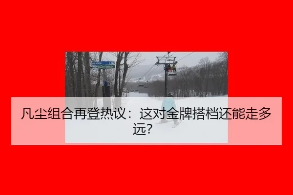 凡尘组合再登热议：这对金牌搭档还能走多远？